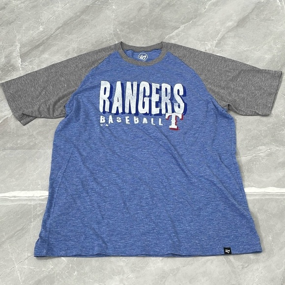 47 Tops - Women's ‘47 MLB Texas Rangers Baseball Short Sleeve Shirt Large